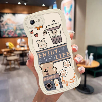 Cute Cartoon Rabbit Bear Phone Case