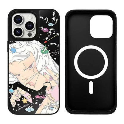 MagSafe Mirror Surface Anime Girl Case Phone Case