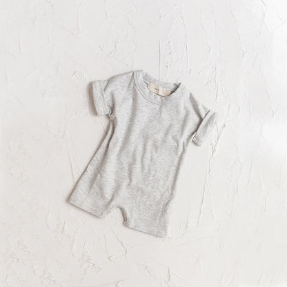 Casual Cotton Short Tee Jumpsuit