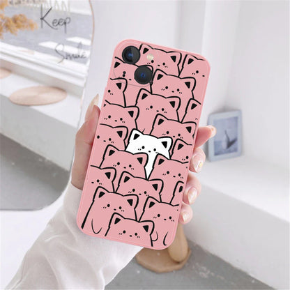 Cute Cartoon Cat Phone Case