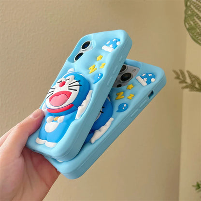 Lovely Doraemon Sleeping Cartoon Phone Case