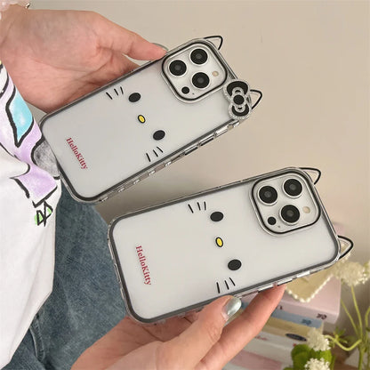 Cute Cat Ears Simple Lovely Hello Kitty Phone Case