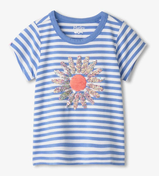 Cornflower Stripes Bamboo Tee Shirt