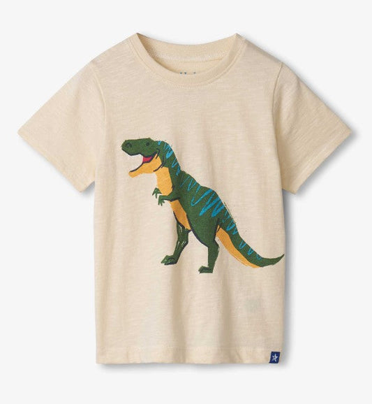 T-Rex Graphic Tee Shirt in White Smoke