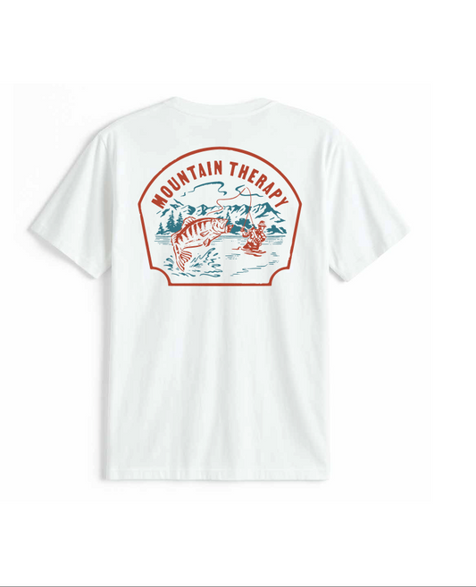 Mountain Therapy Pocket T-Shirt - White