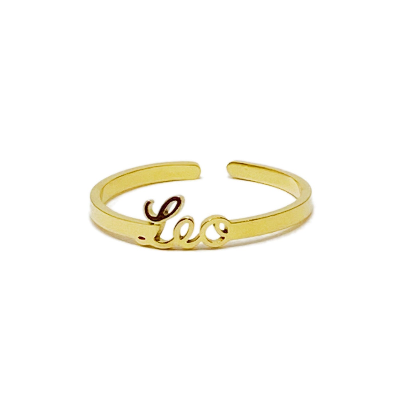 Scripted Zodiac Ring - Aaria Tees