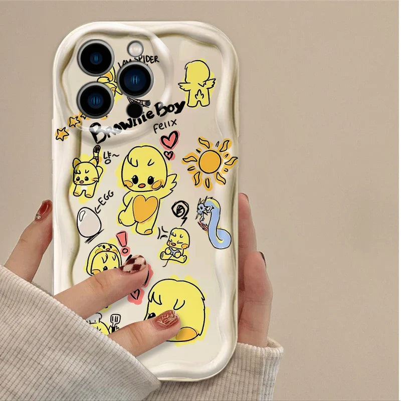 Cartoon Kids Soft Silicone Phone Case For iPhone