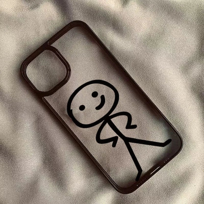 Cartoon Matchman Hard Clear Phone Case