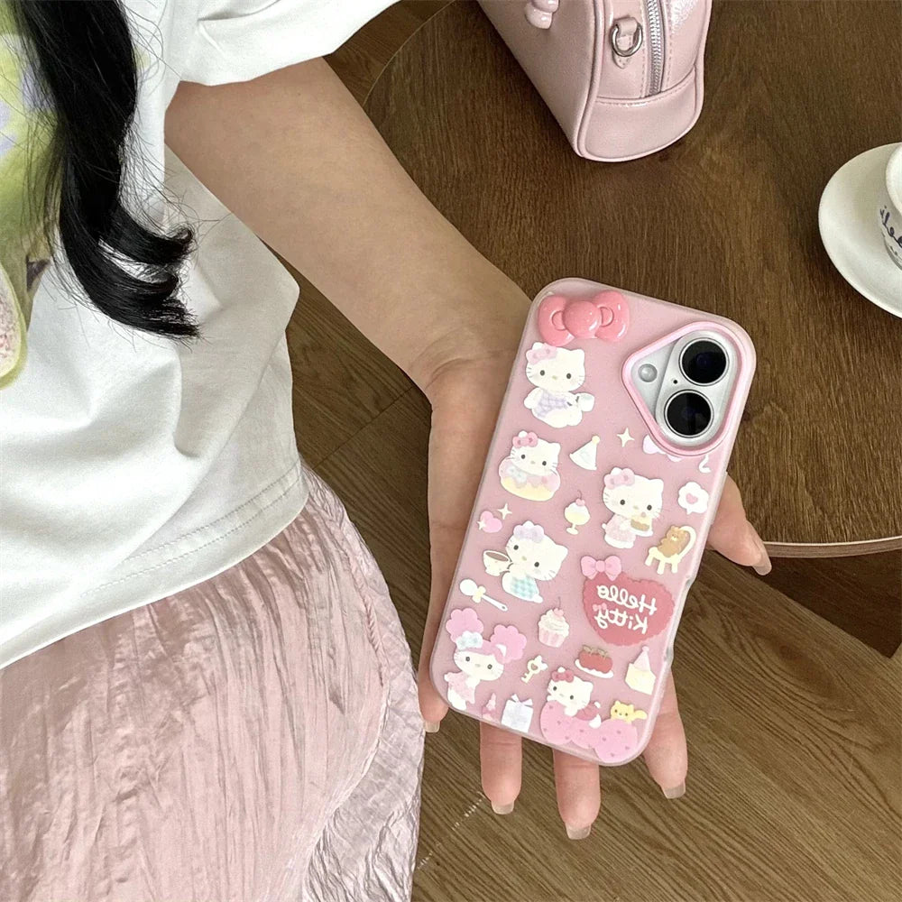 Pink Candy Cute Hello Kitty Phone Case