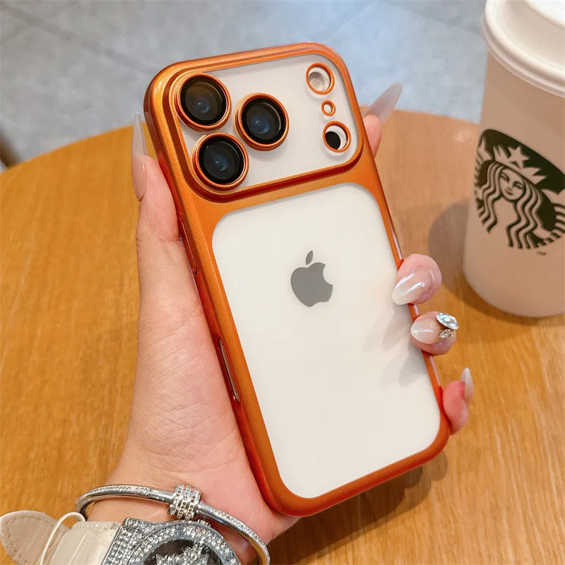 Luxury Solid Colors Frosted Translucent Phone Case For iPhone