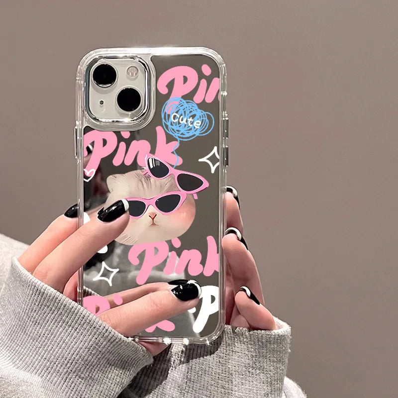 Cute Dog Mirror Phone Case