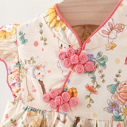 Mandarin Floral Dress