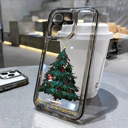 Cartoon Christmas Tree Pattern Phone Case