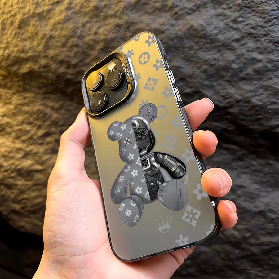 Fashion Cute R-Robert Bear Phone Case For iPhone