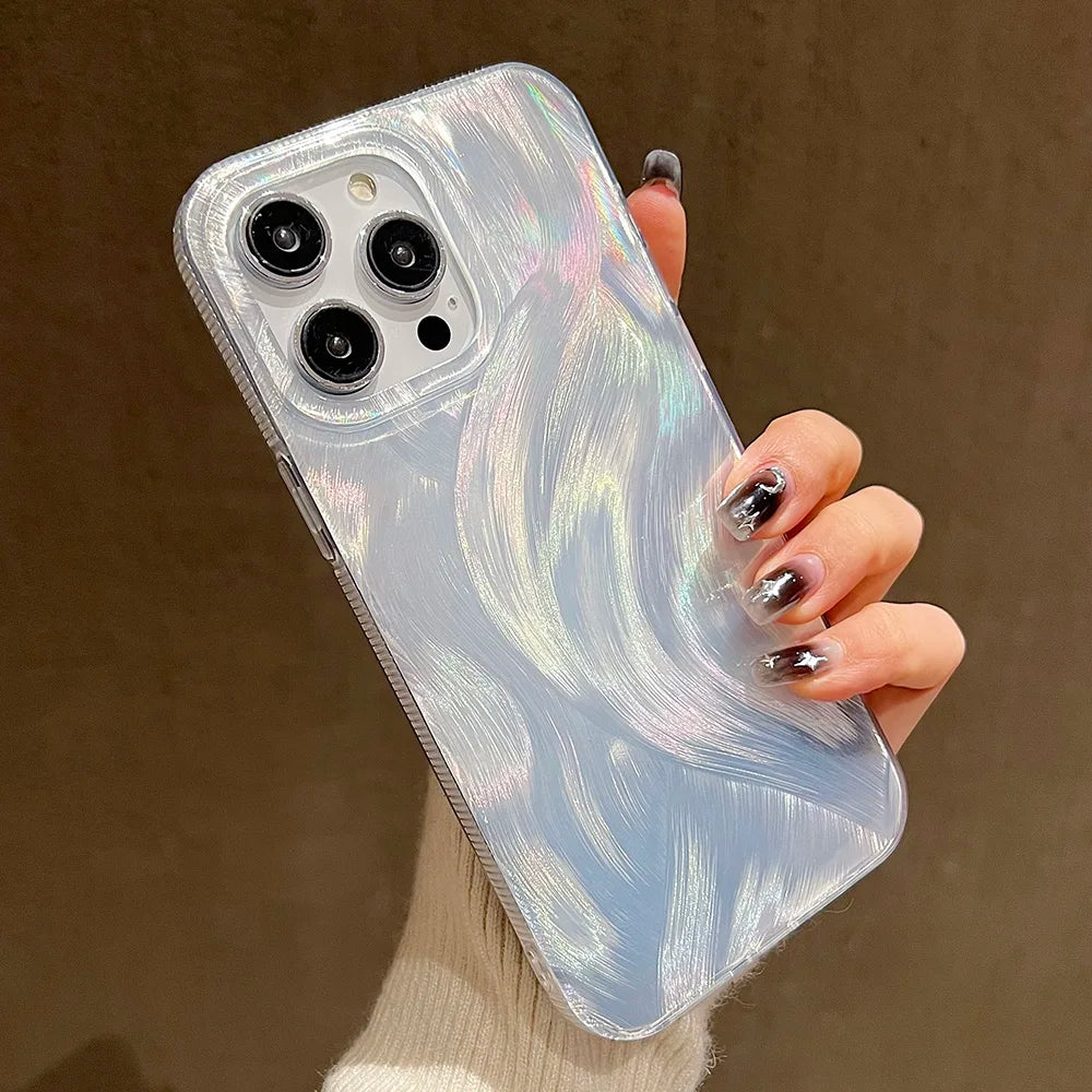 Colorful Laser Silicone Soft Phone Case