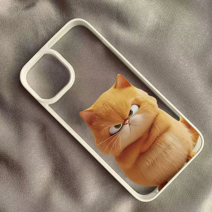 Funny Cool Cat Clear Phone Case