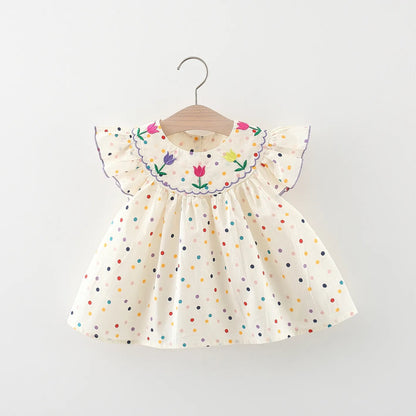 Polka Dot Floral Dress