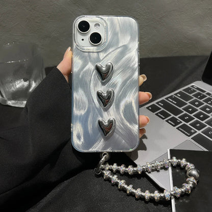 Luxury 3D Love Heart Soft Phone Case