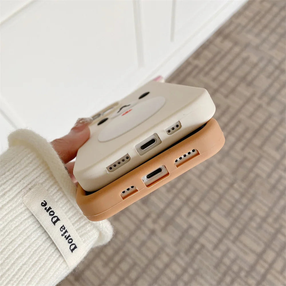 Cartoon Rilakkuma Bear Soft Silicone Phone Case