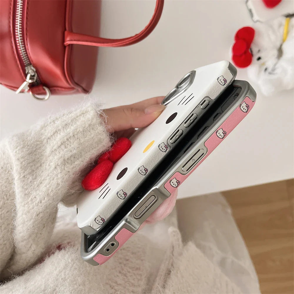 Fashion Hello Kitty Pattern Horizontal Phone Case
