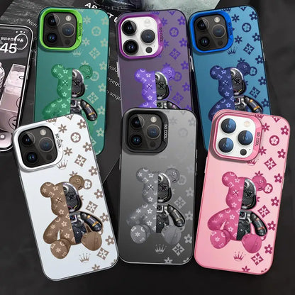 Fashion Cute R-Robert Bear Phone Case For iPhone