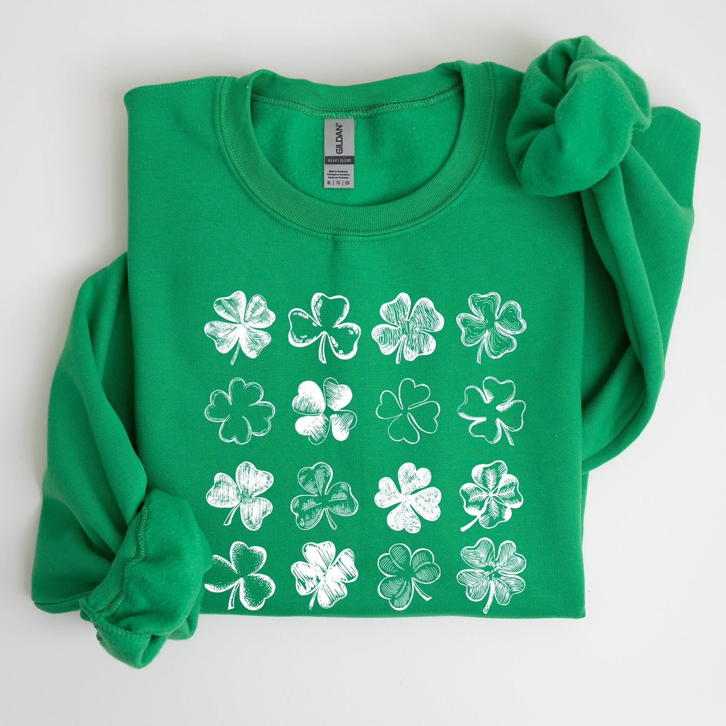 Shamrock Doodles, Retro St Patrick's Day Sweatshirt