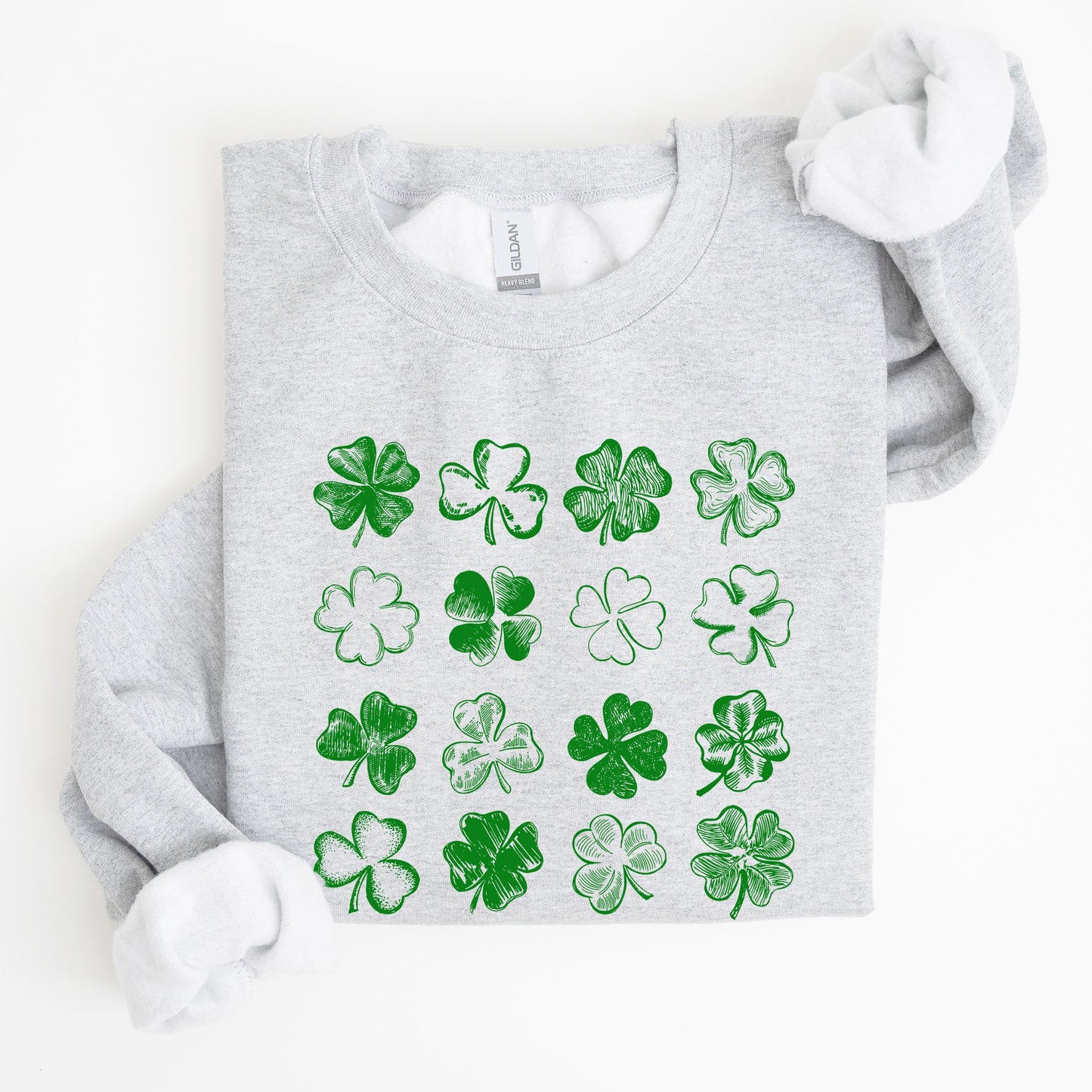 Shamrock Doodles, Retro St Patrick's Day Sweatshirt