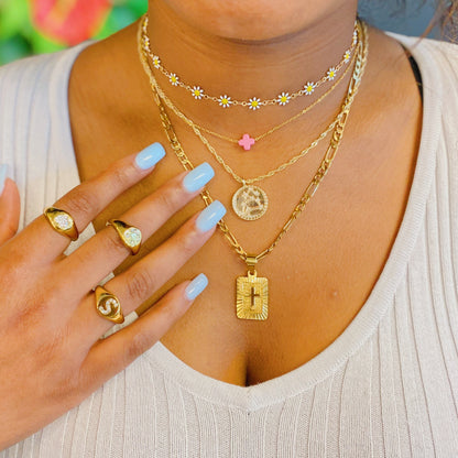 Shine Me Initial Ring - Aaria Tees