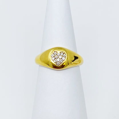 Shine Me Initial Ring - Aaria Tees