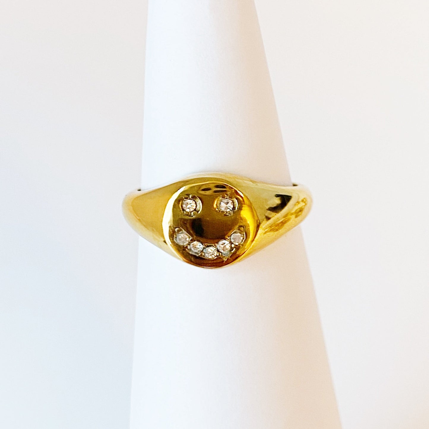 Shine Me Initial Ring - Aaria Tees
