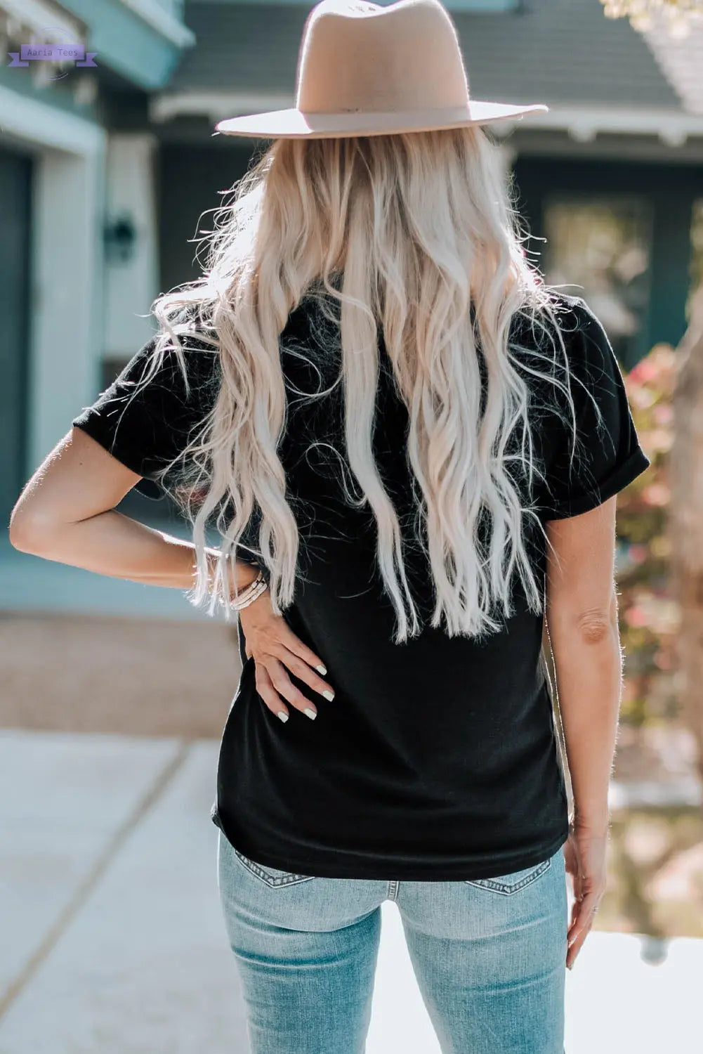 Sierra MAMA Chenille Graphic Tee Threaded Pear