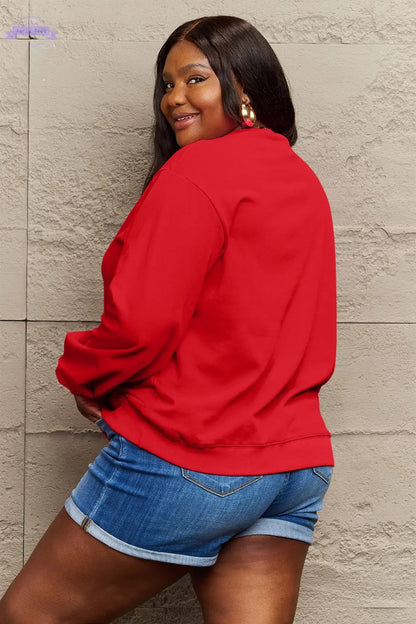 Simply Love Full Size HELLO PUMPKIN Graphic Sweatshirt Trendsi