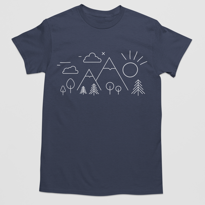 Campground Sketch Graphic Tee