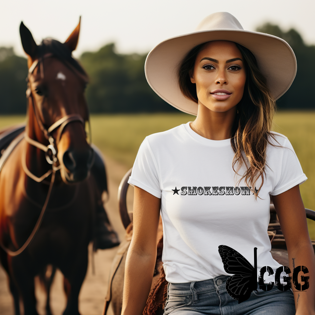 Smokeshow Graphic Tee Shirt for Country Girls- Bourbon Cowgirl - Aaria Tees