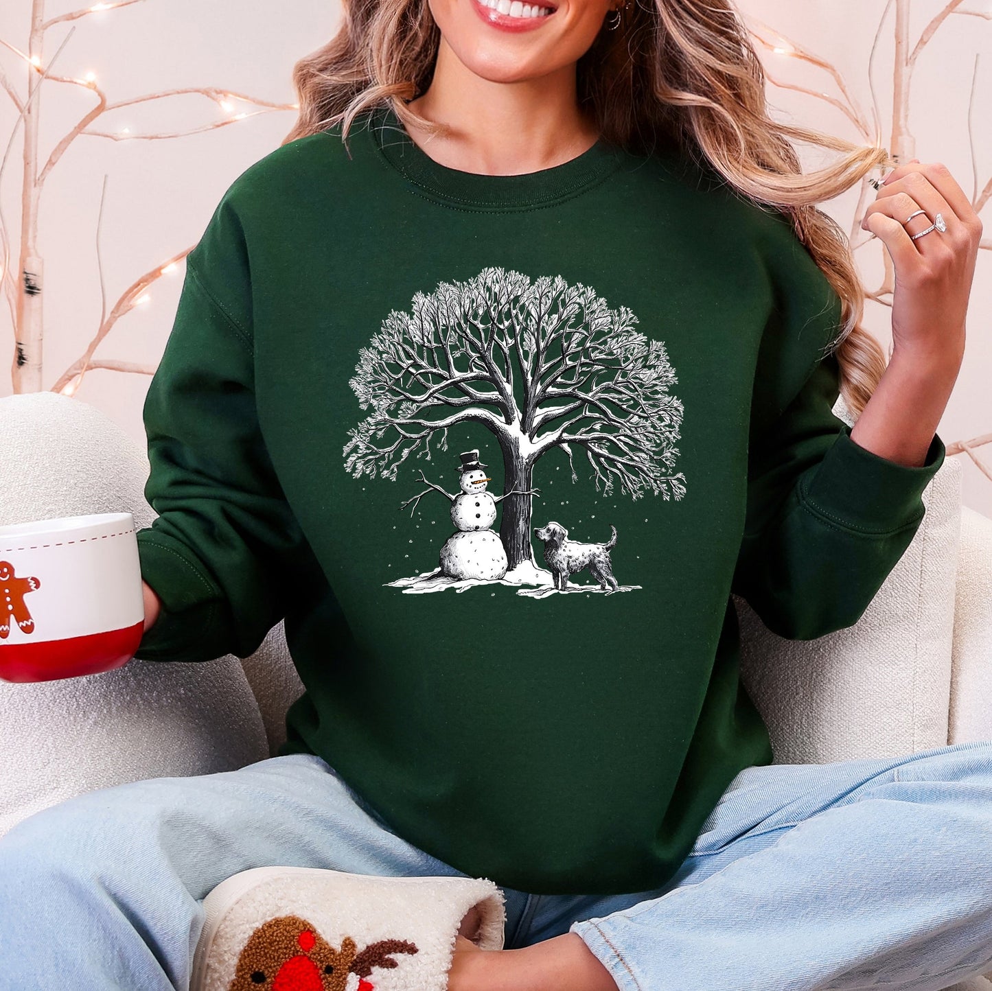 Snowman Dog, Christmas, Snow, Pets Sweatshirt