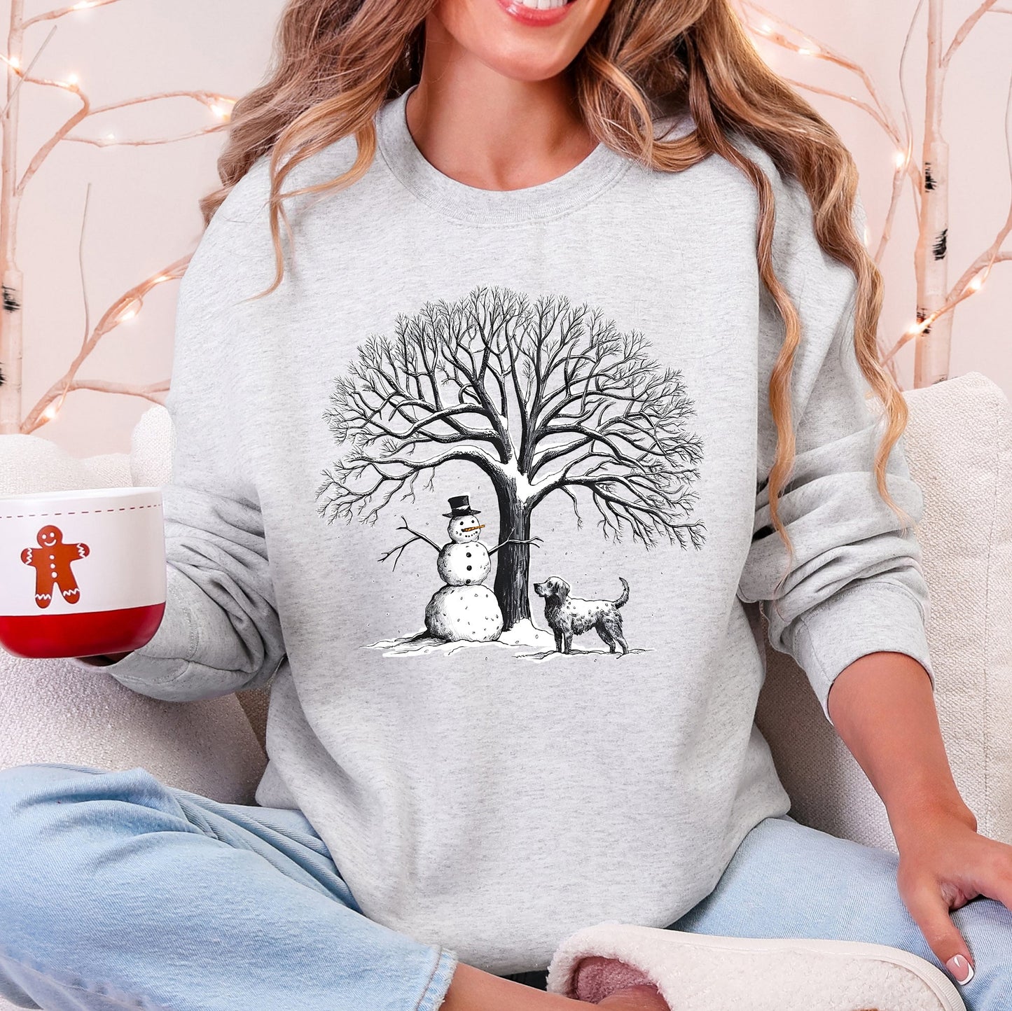 Snowman Dog, Christmas, Snow, Pets Sweatshirt
