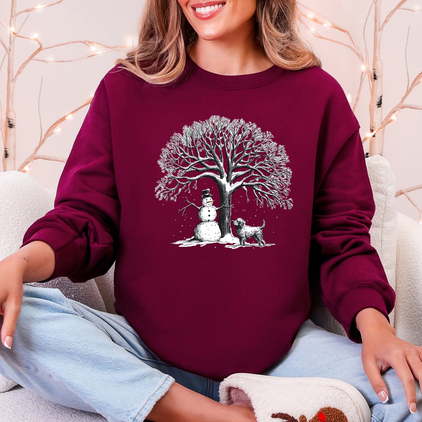 Snowman Dog, Christmas, Snow, Pets Sweatshirt