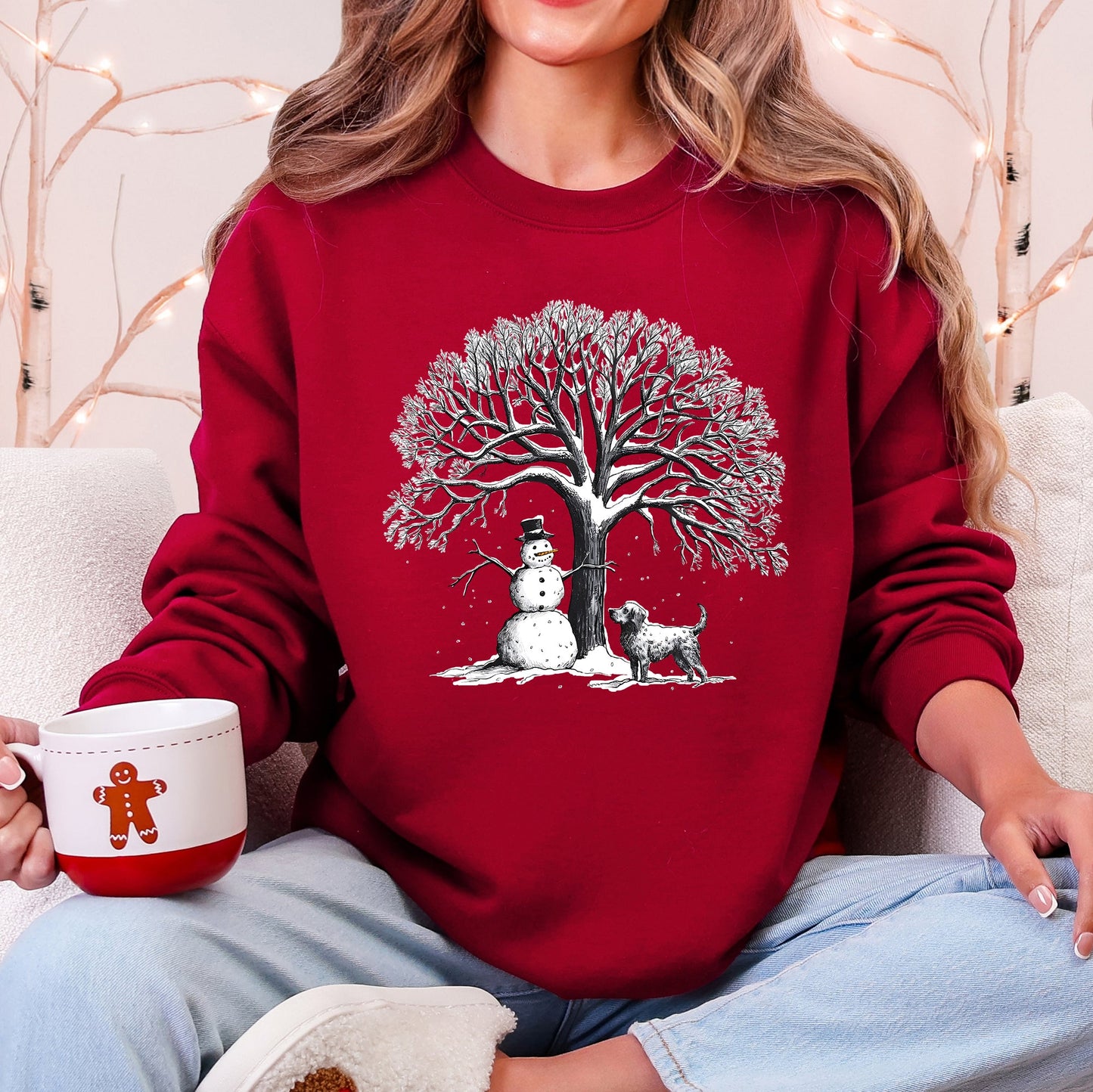 Snowman Dog, Christmas, Snow, Pets Sweatshirt