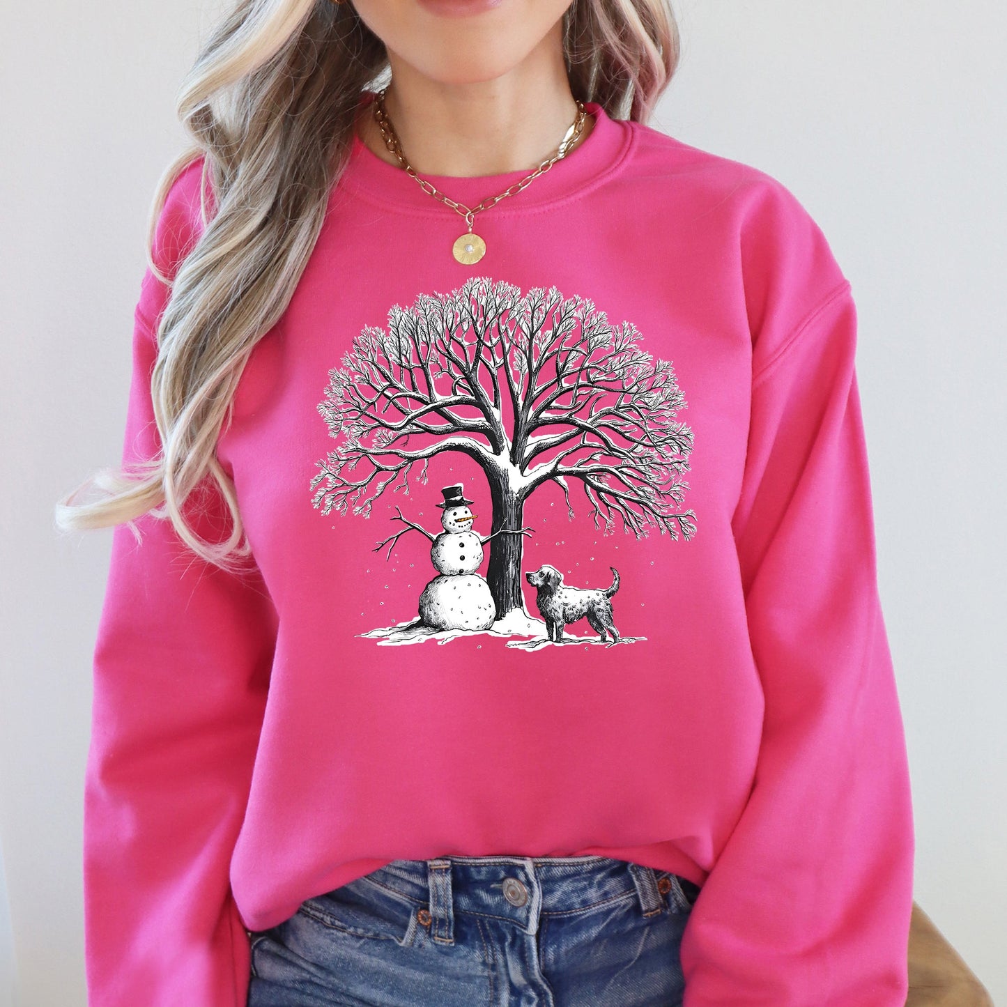 Snowman Dog, Christmas, Snow, Pets Sweatshirt