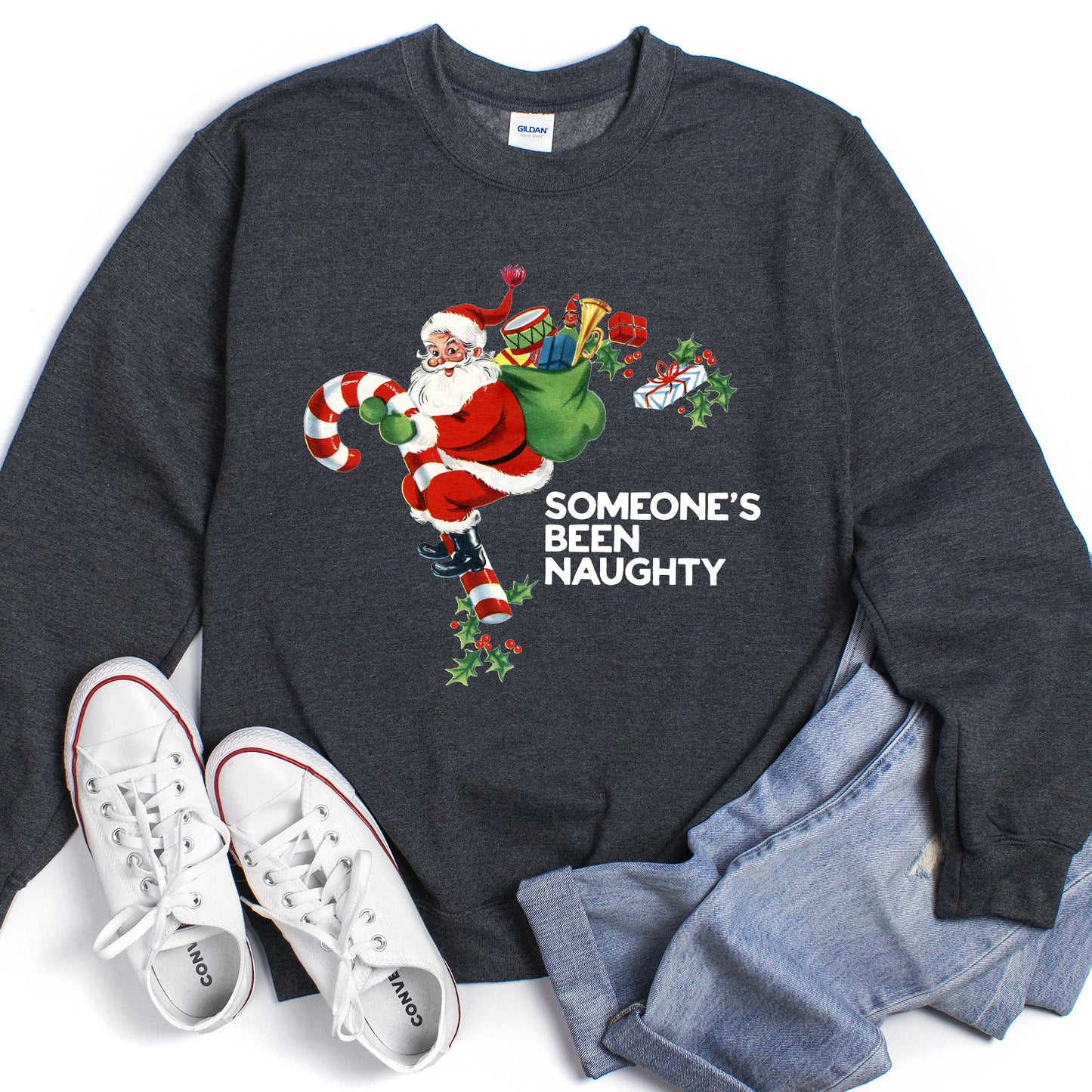 Someone's Been Naughty Santa Christmas Sweatshirt