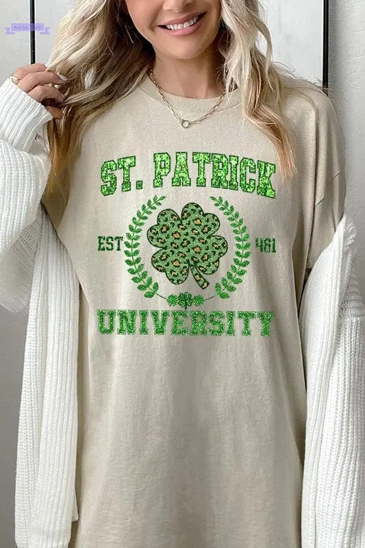 St Patrick University Graphic Heavyweight T Color Bear