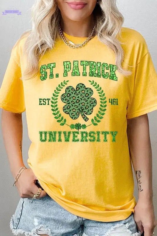 St Patrick University Graphic Heavyweight T Color Bear