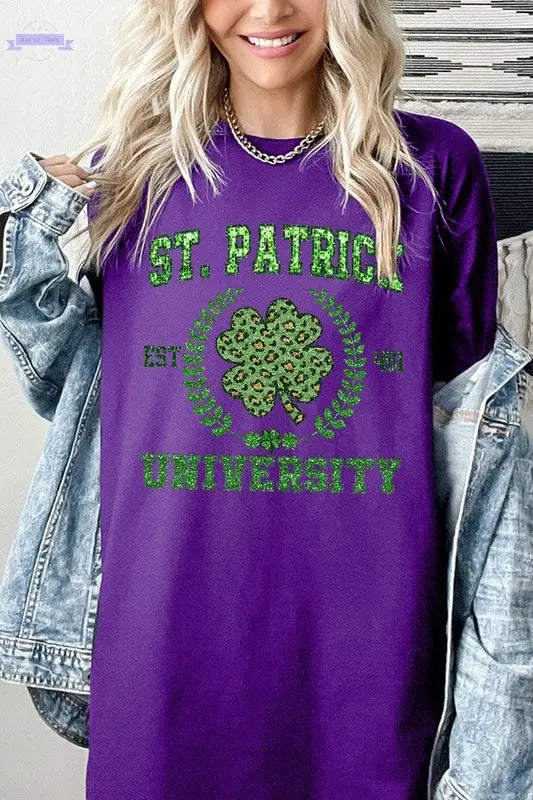 St Patrick University Graphic Heavyweight T Color Bear