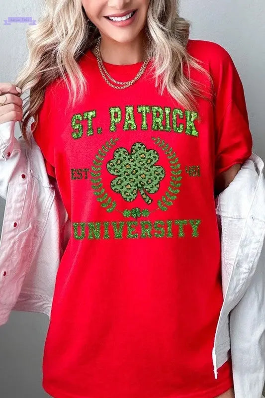 St Patrick University Graphic Heavyweight T Color Bear