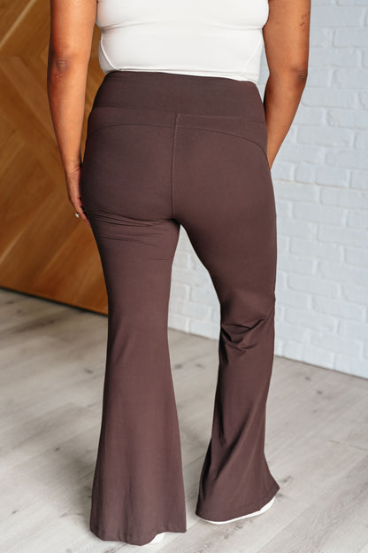 Stamina Stride Flare Leggings in Espresso (Online Exclusive)
