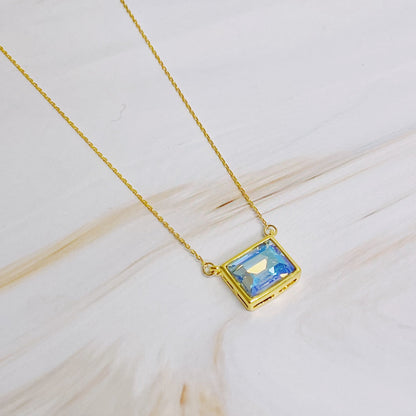 Sweet Square Pendant Necklace - Aaria Tees