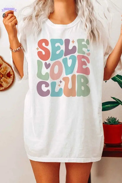 SELF LOVE CLUB GRAPHIC TEE / T-SHIRT - Aaria Tees