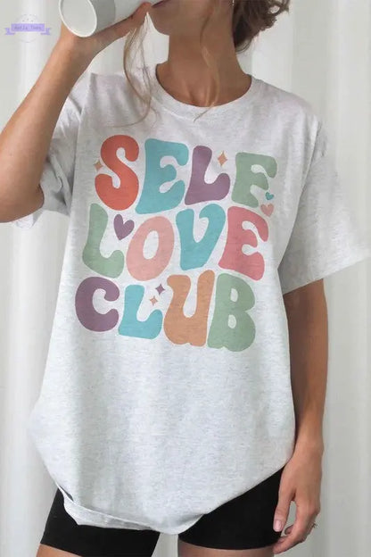 SELF LOVE CLUB GRAPHIC TEE / T-SHIRT - Aaria Tees