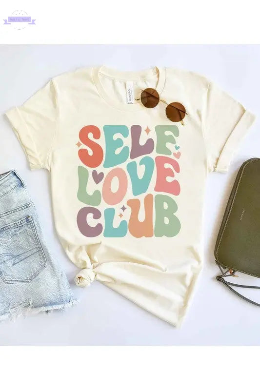 SELF LOVE CLUB GRAPHIC TEE / T-SHIRT - Aaria Tees