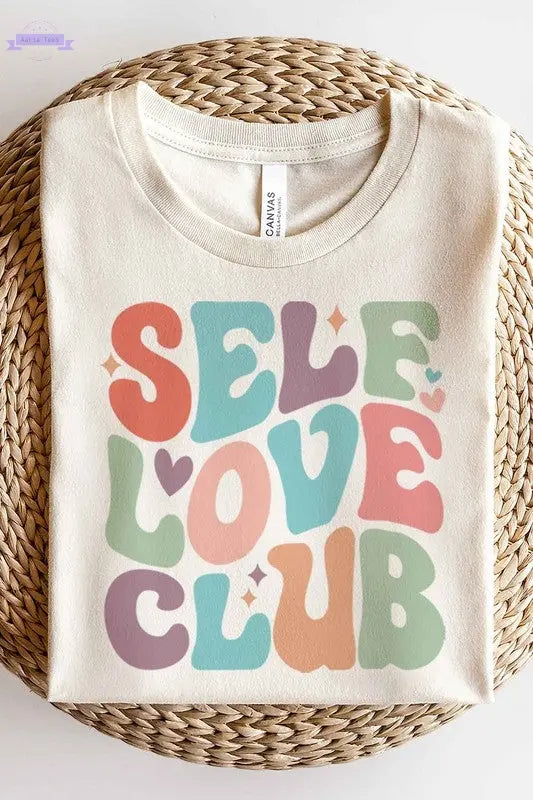 SELF LOVE CLUB GRAPHIC TEE / T-SHIRT - Aaria Tees